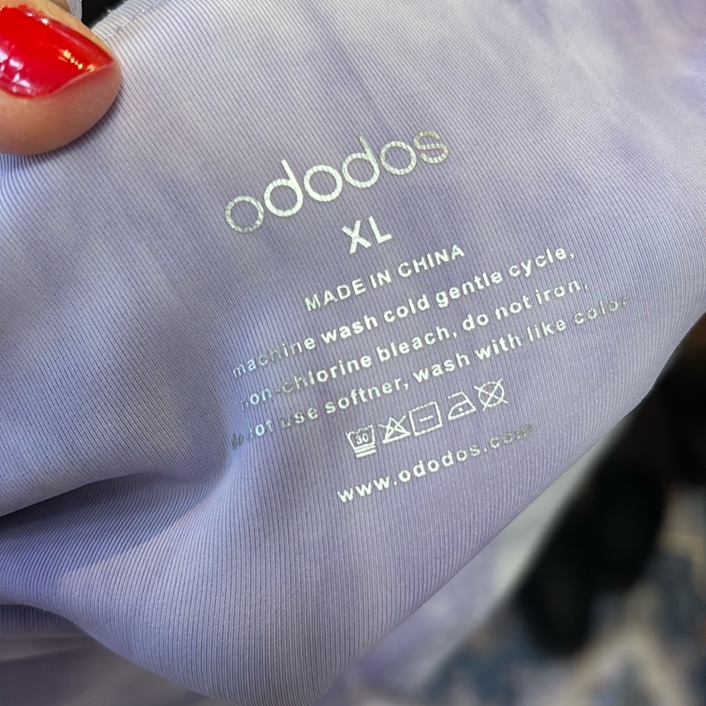 EUC ODODOS XL Purple Leggings - Picture 3 of 4